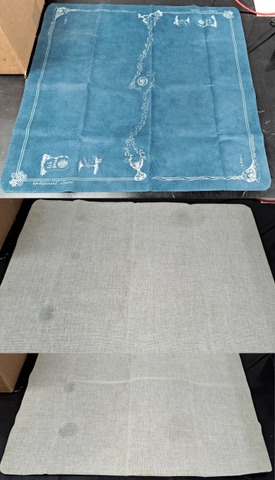 V006: Spellground: 2-Player Playmat: Blue: Khalsa Brain Games: USED